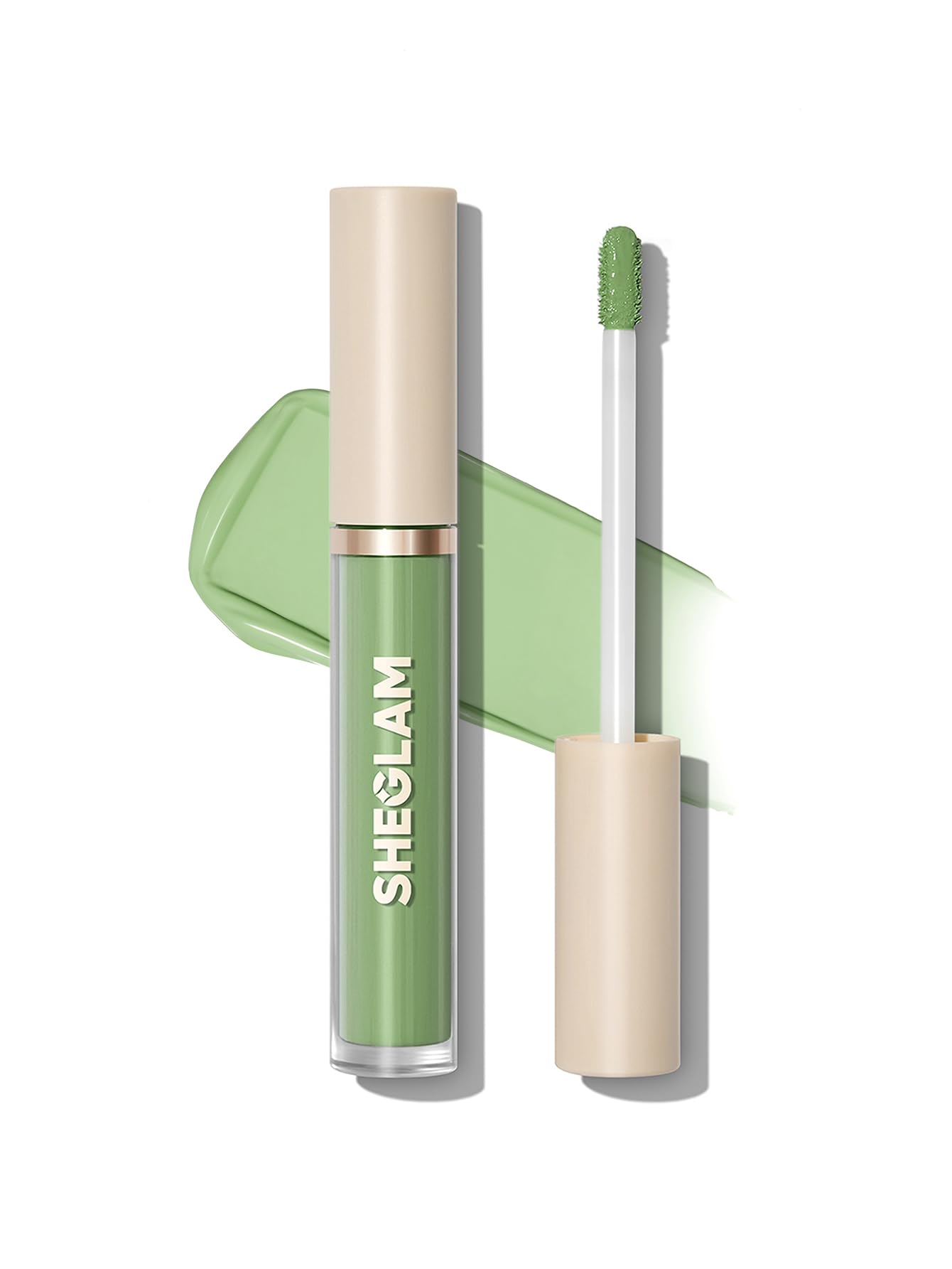 SHEGLAM front packaging showing green corrector and brand for easy identification and quick pickup