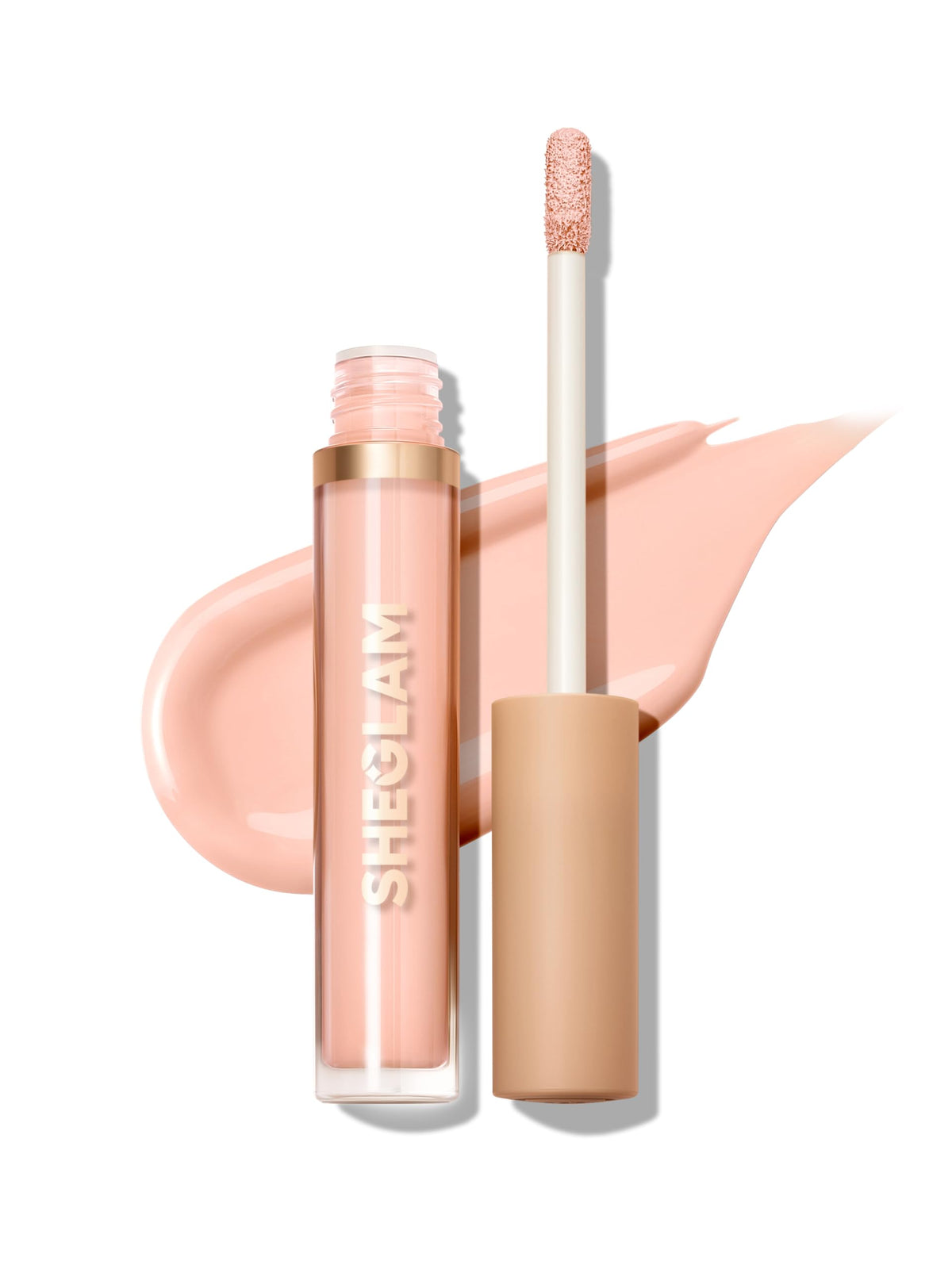 SHEGLAM product front packaging shows Pink Pearl shade and benefits