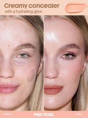 SHEGLAM swatch of Pink Pearl texture showing hydrating, buildable finish