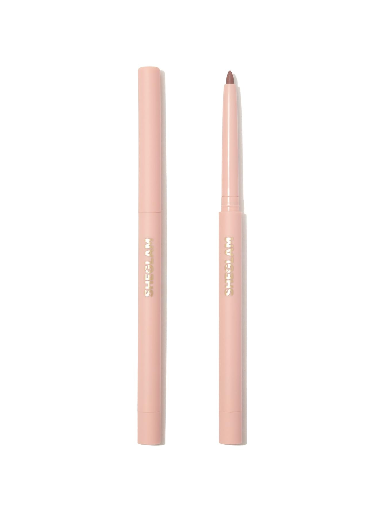 SHEGLAM lip liner front view showing clean packaging and color