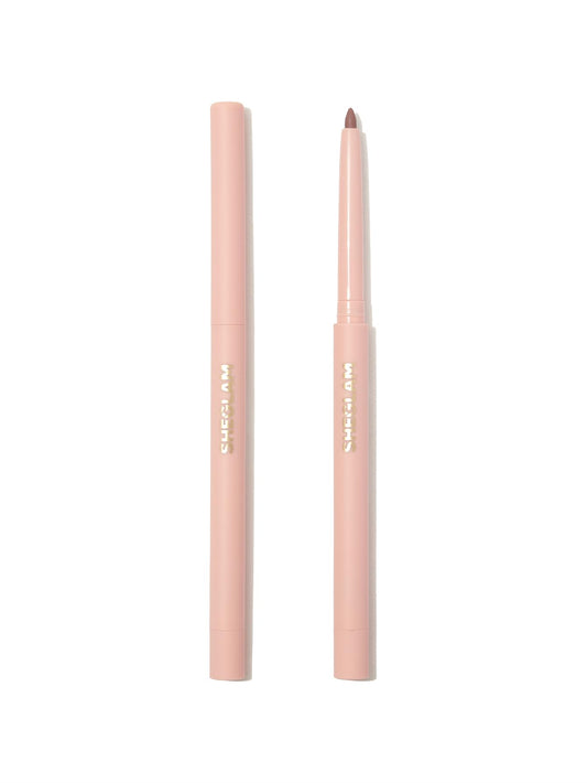 SHEGLAM lip liner front view showing clean packaging and color