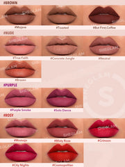 SHEGLAM display of 14 shades showing variety for matching any look benefit
