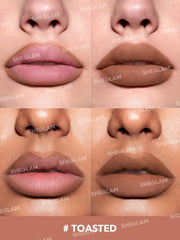 SHEGLAM creamy texture close-up showing smooth matte finish for seamless application