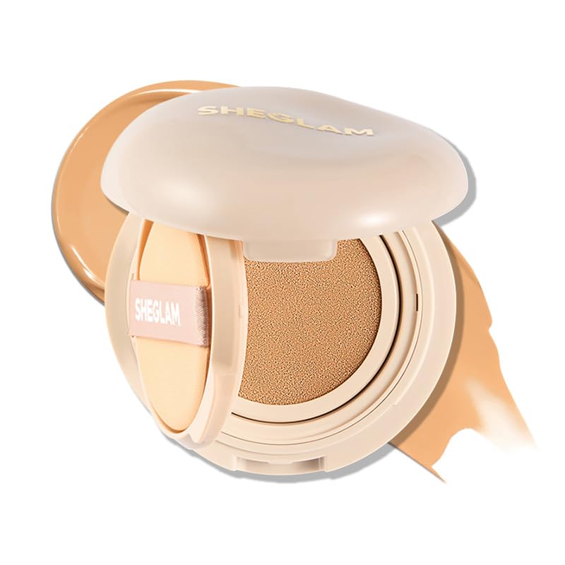SHEGLAM compact front view showing sleek case and travel-ready design