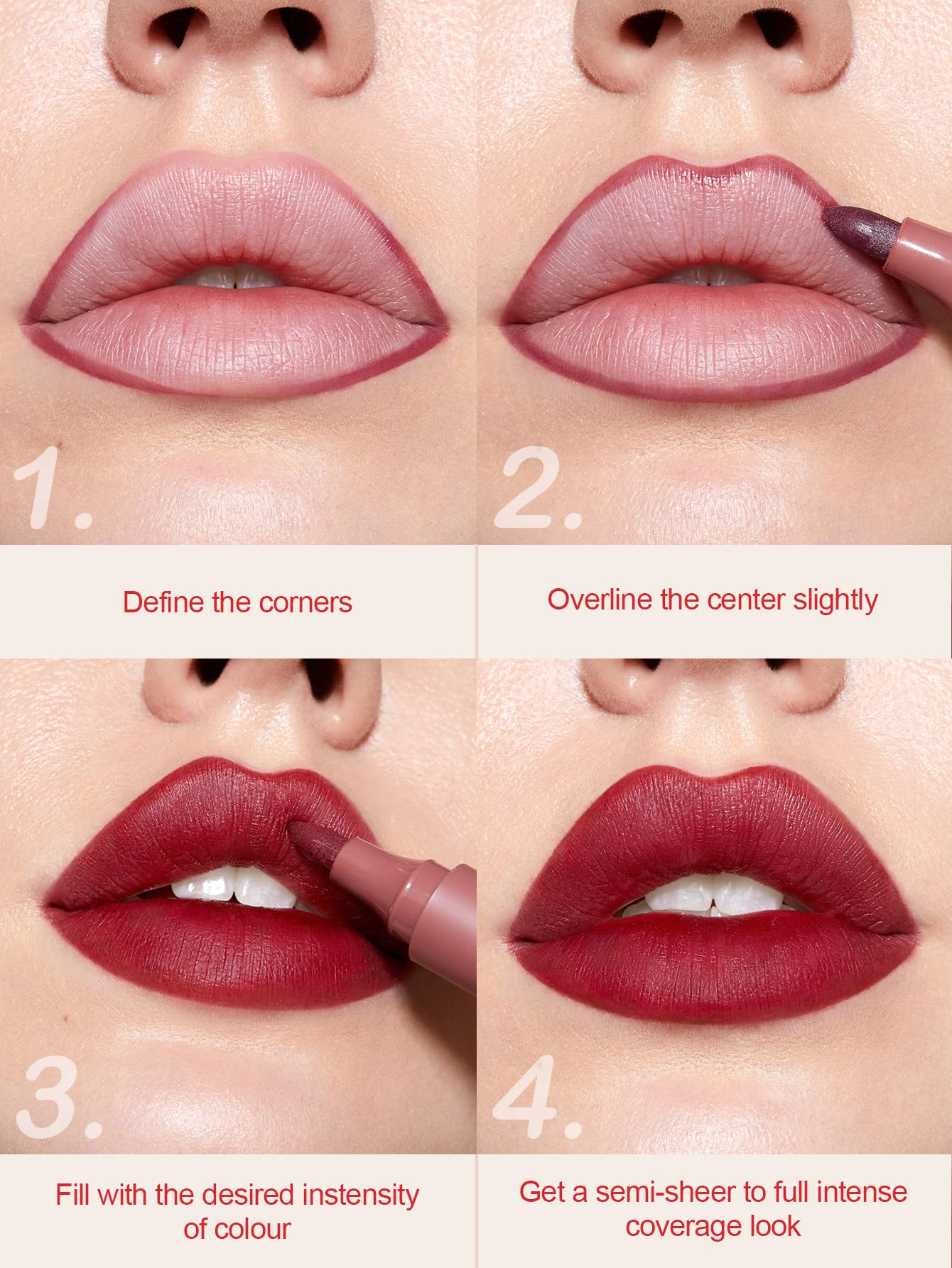 SHEGLAM three shades flatlay illustrating shade options for versatile looks