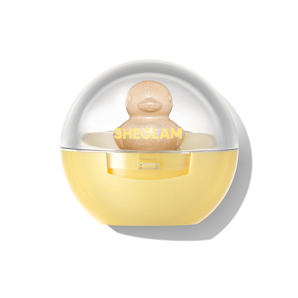SHEGLAM Lucky Duck front packaging showing playful duck shape and glossy finish benefit