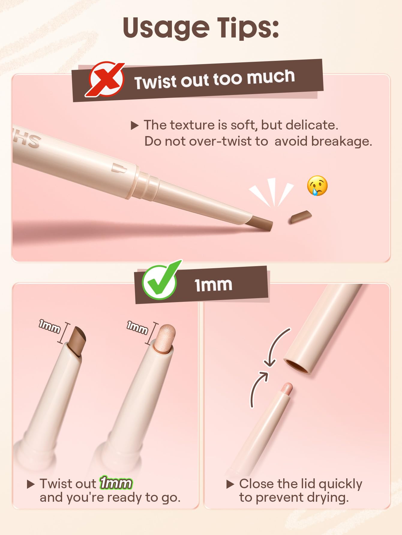 SHEGLAM pen beside coin showing compact size and portability
