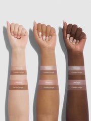 SHEGLAM swatches on arm showing contour and highlight shades