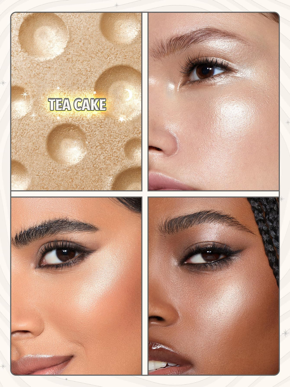 SHEGLAM arm swatch close-up demonstrating blendable color payoff and glow