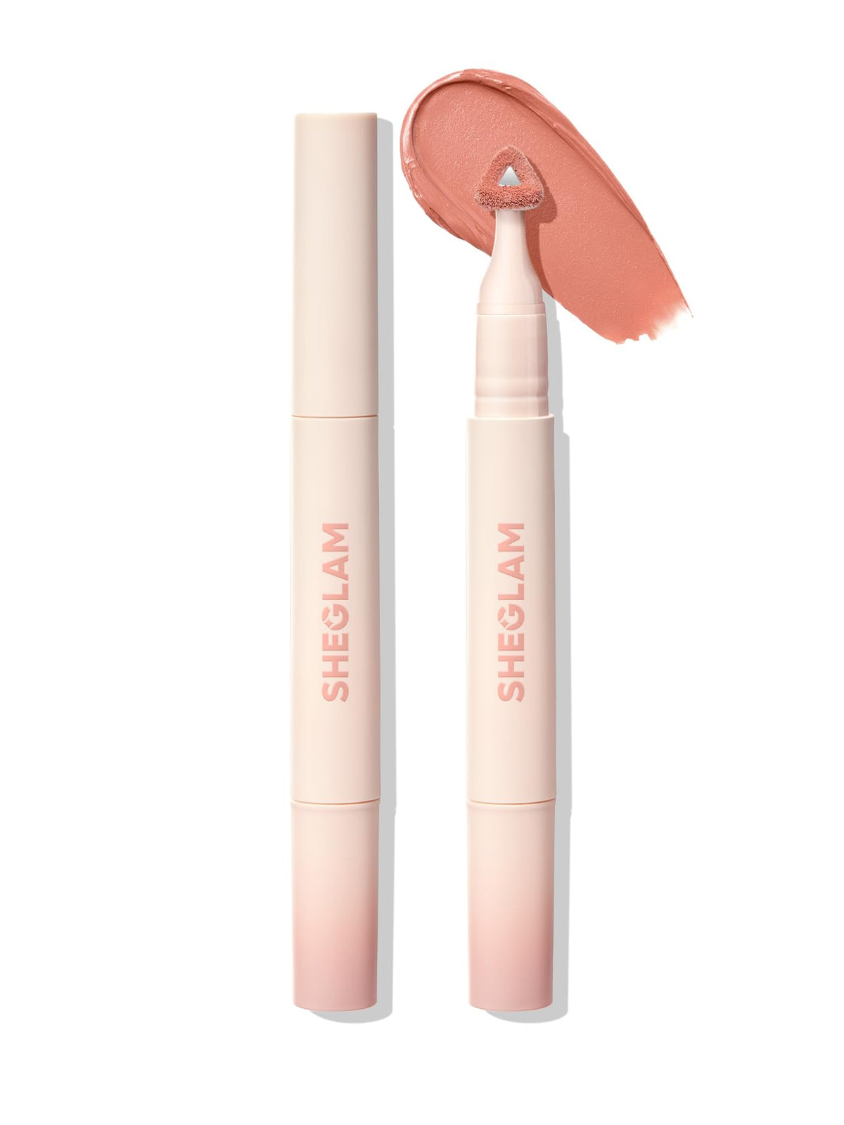 SHEGLAM pen front packaging showing shade and sleek design benefit
