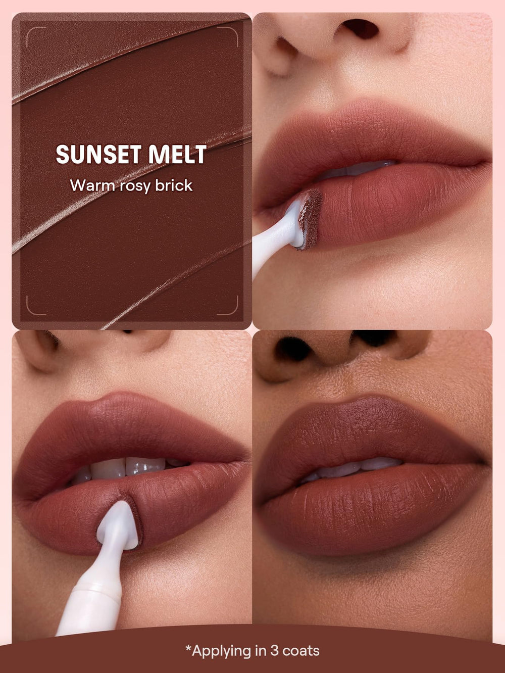 SHEGLAM close-up of triangle applicator for precise application