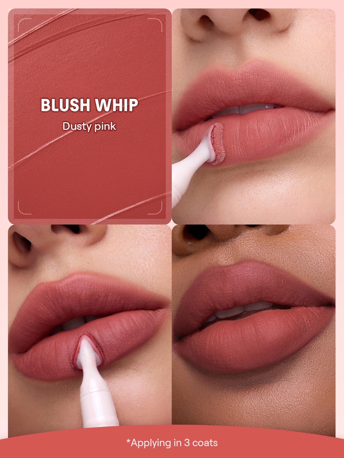 SHEGLAM close-up of triangular applicator for precise, even application