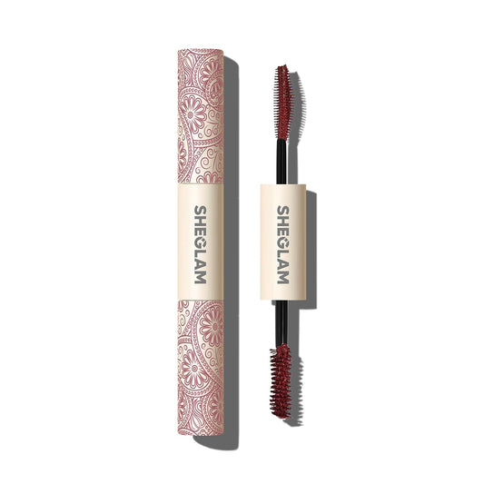SHEGLAM front packaging showing waterproof burgundy and product benefit