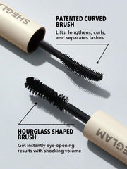 SHEGLAM hourglass brush detail depositing product for thicker-looking lashes