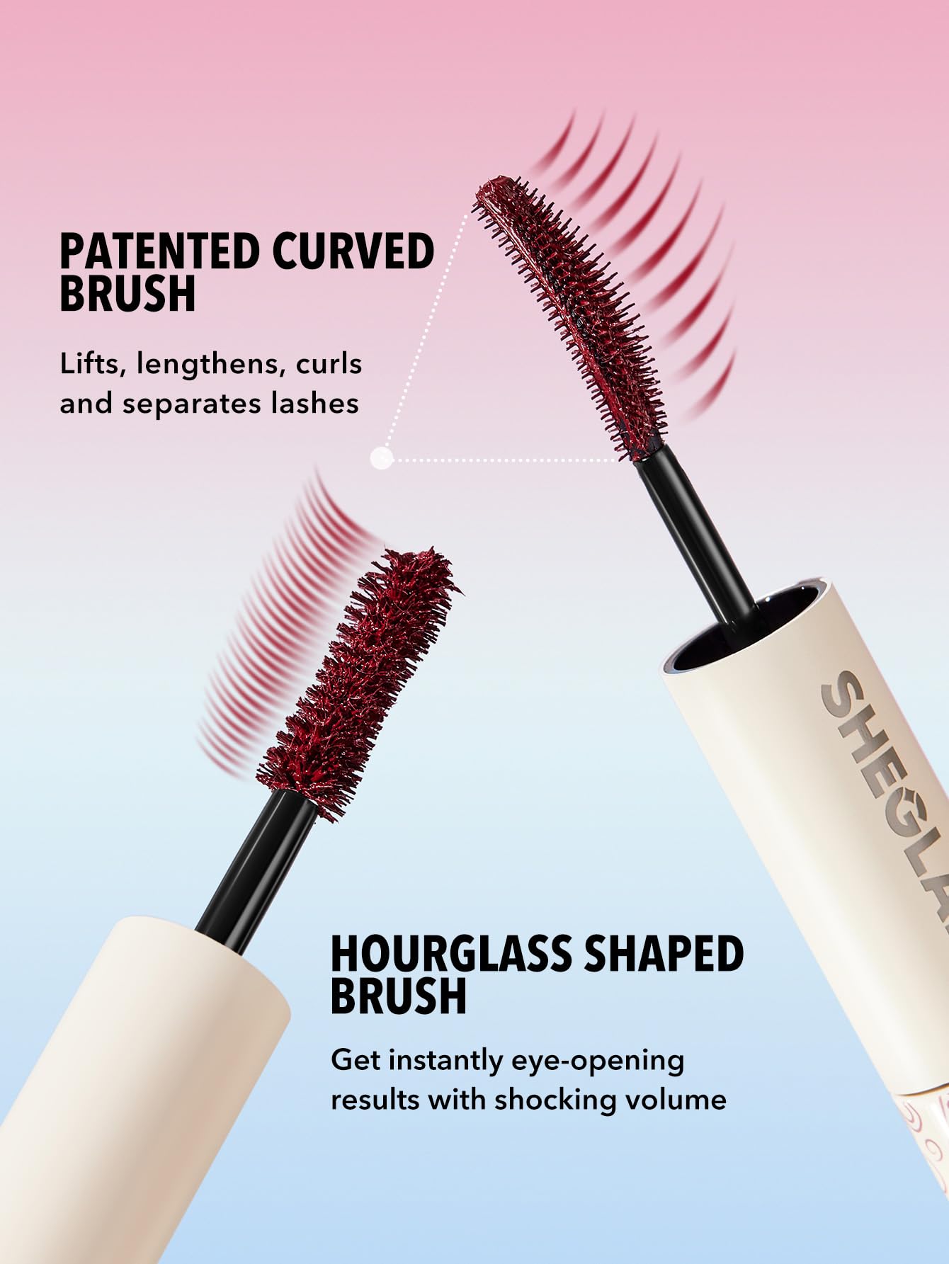SHEGLAM product on vanity suggesting everyday waterproof wear