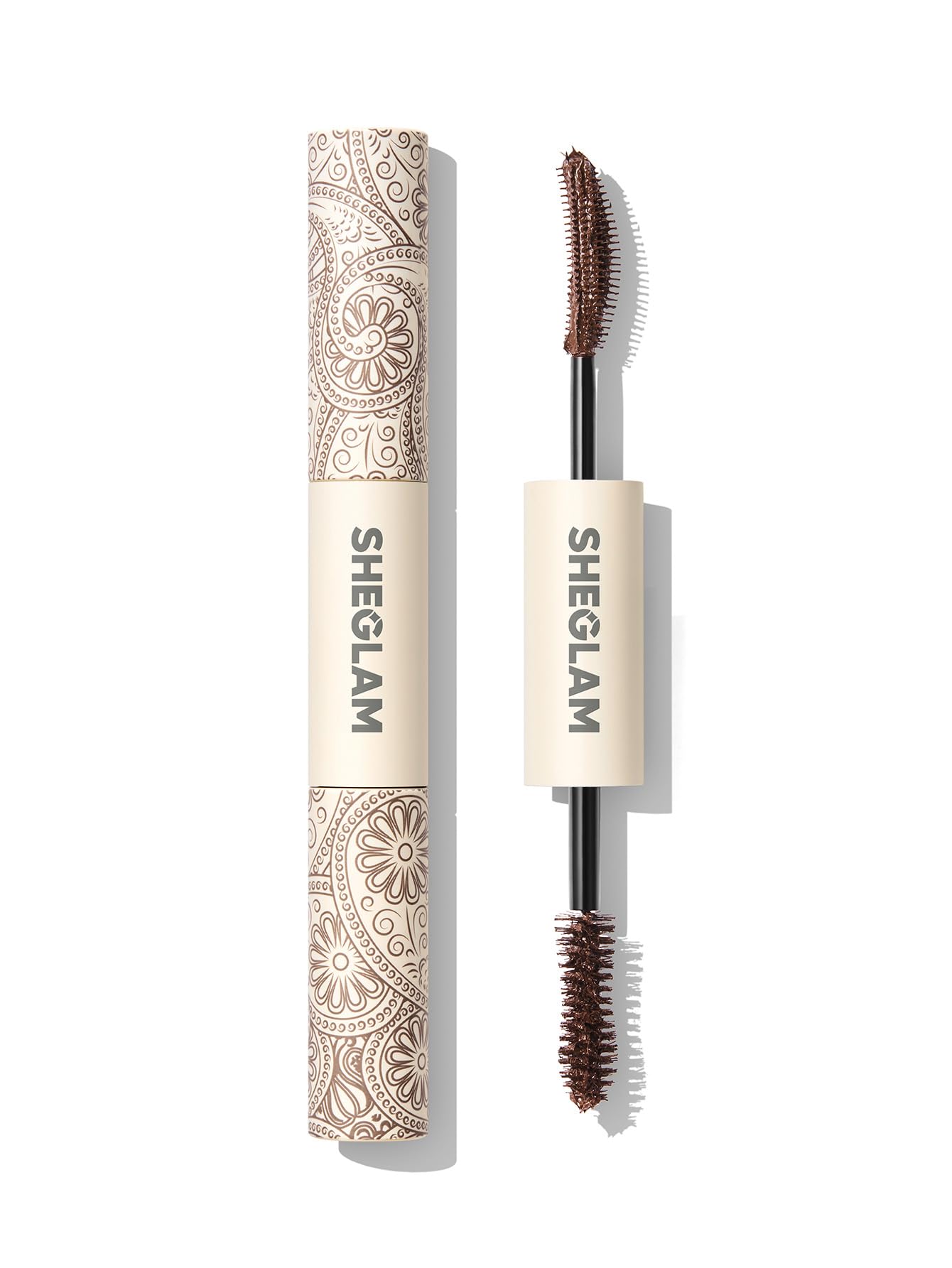 SHEGLAM mascara Macchiato front packaging showing product identity and portable design