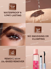 SHEGLAM mascara Macchiato hourglass brush closeup adding volume and dense tips