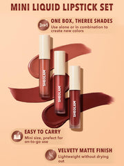 SHEGLAM close-up texture swatch highlighting velvety matte finish and smooth payoff