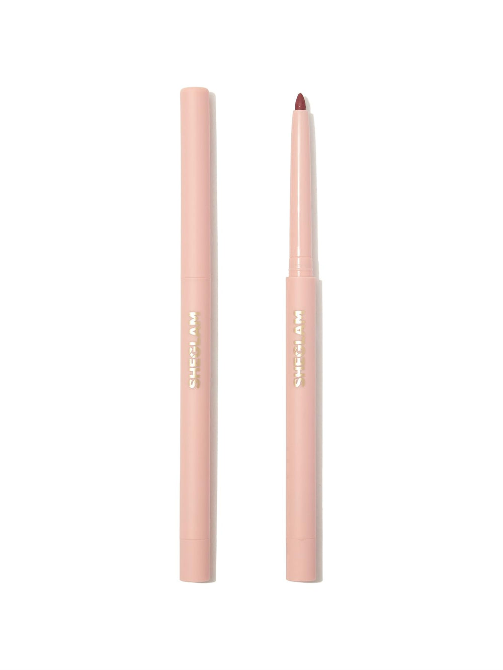 SHEGLAM Misty Rose front view showing product and color payoff benefits
