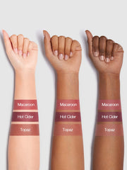 SHEGLAM model wearing the three shades demonstrating versatile looks benefit