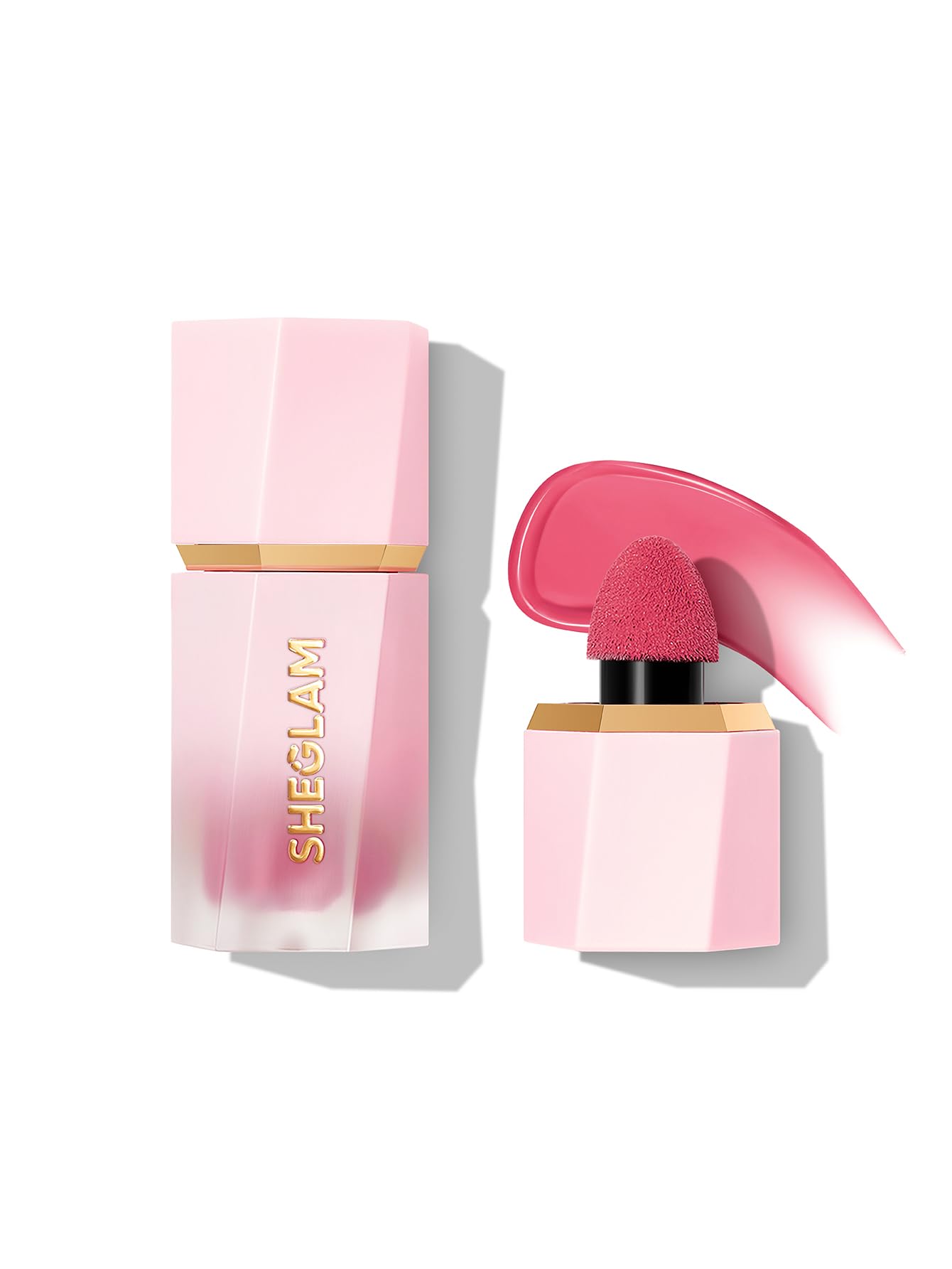 SHEGLAM On Point front packaging showing compact bottle and label, easy identification benefit