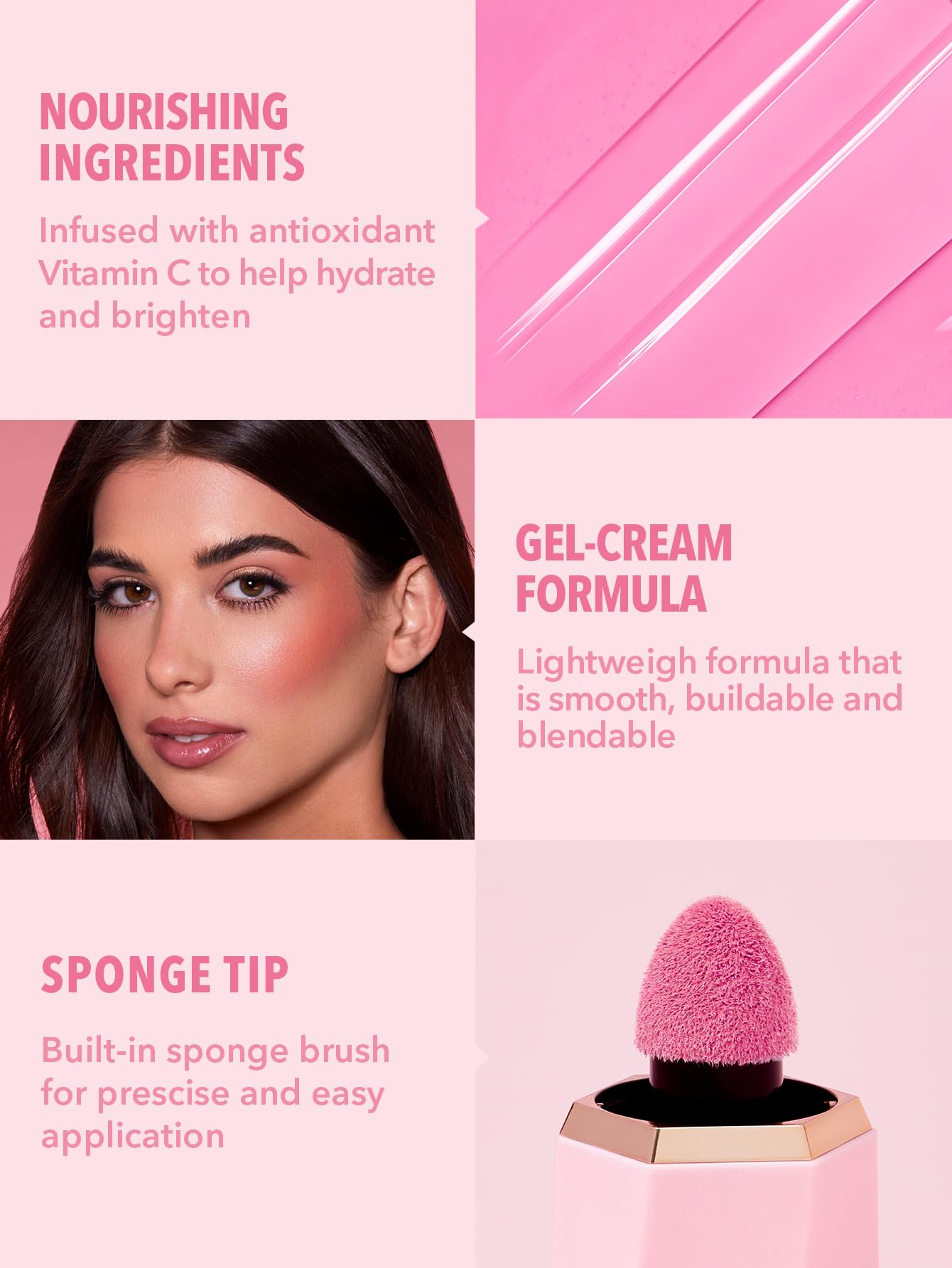 SHEGLAM On Point label and ingredient panel, confirms cruelty-free formulation benefit