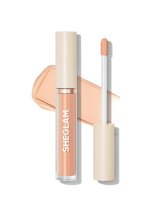 SHEGLAM front packaging showing peach corrector and benefits