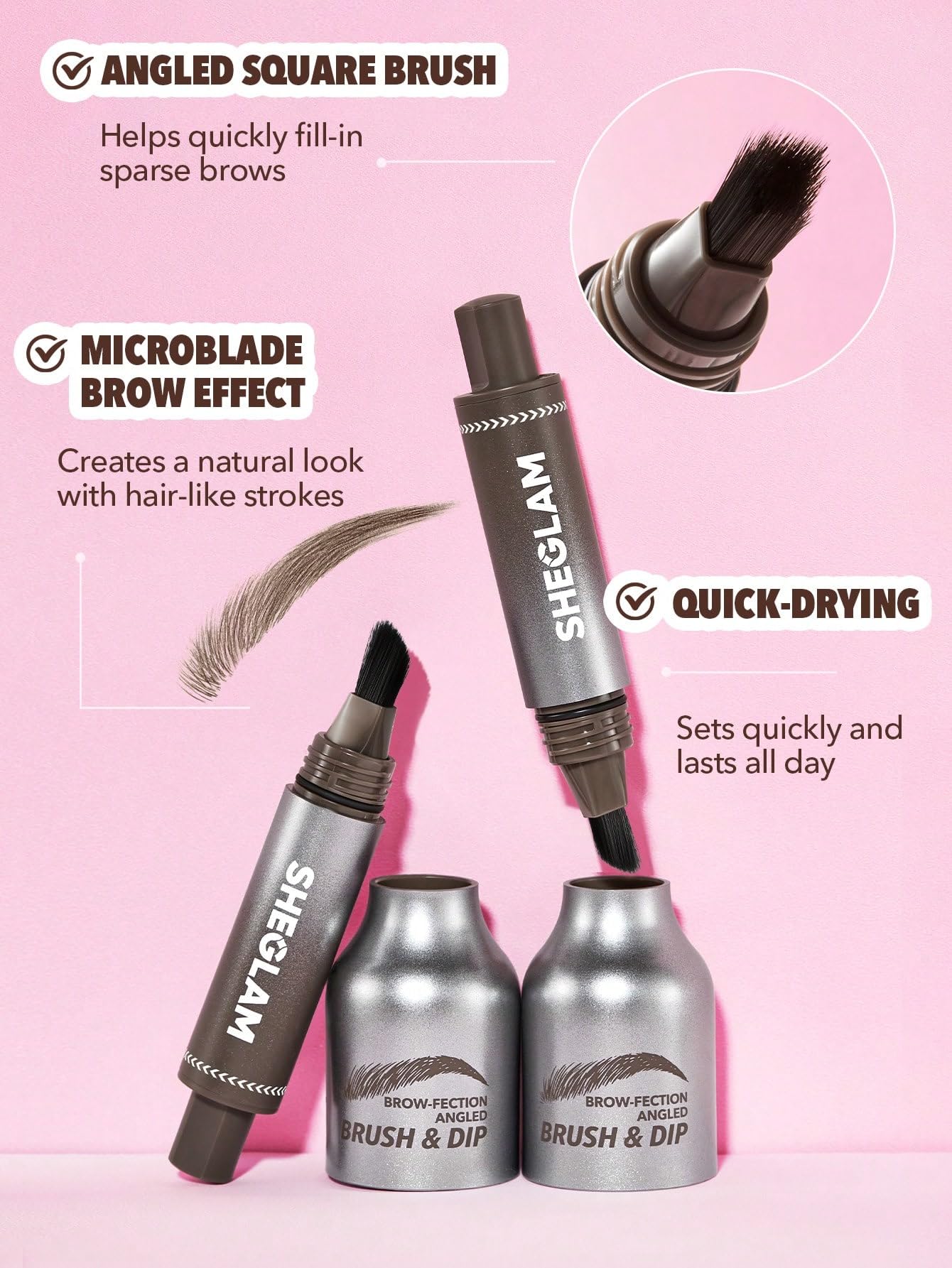 SHEGLAM pen tip detail in charcoal for accurate hair-like lines
