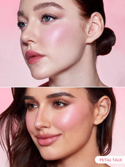SHEGLAM Petal Talk droplet of liquid texture showing blendability