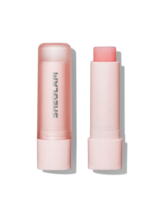 SHEGLAM Pout PHresh front stick showing watermelon tint and easy application benefit