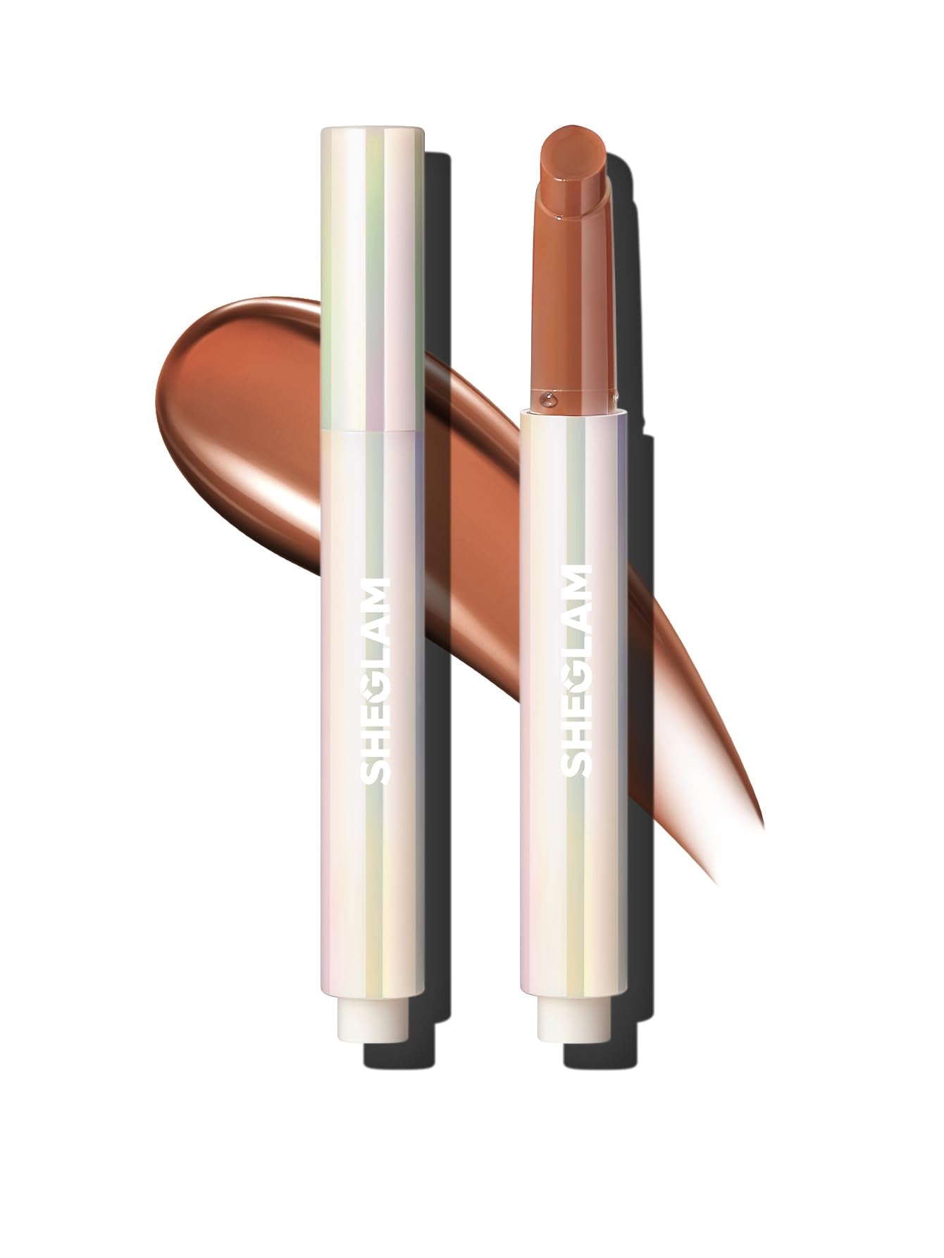 SHEGLAM front packaging displaying mahogany magic and travel-ready gloss