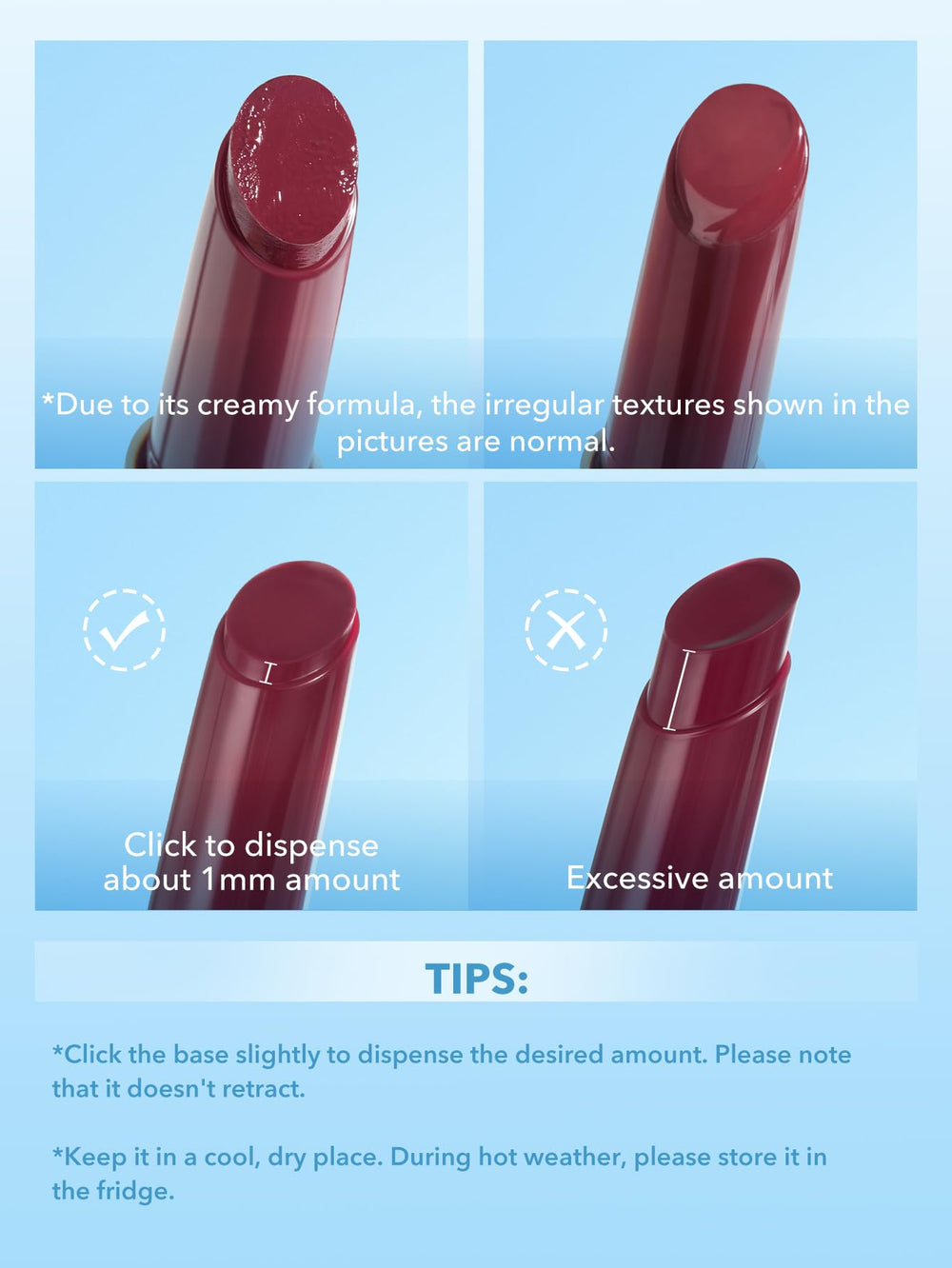 SHEGLAM opened stick detail shows precise tip for controlled, mess-free application