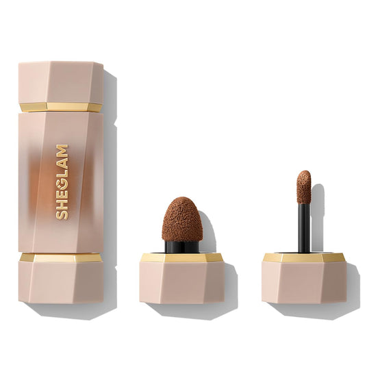 SHEGLAM product front packaging showing Maple Syrup shade benefit natural depth