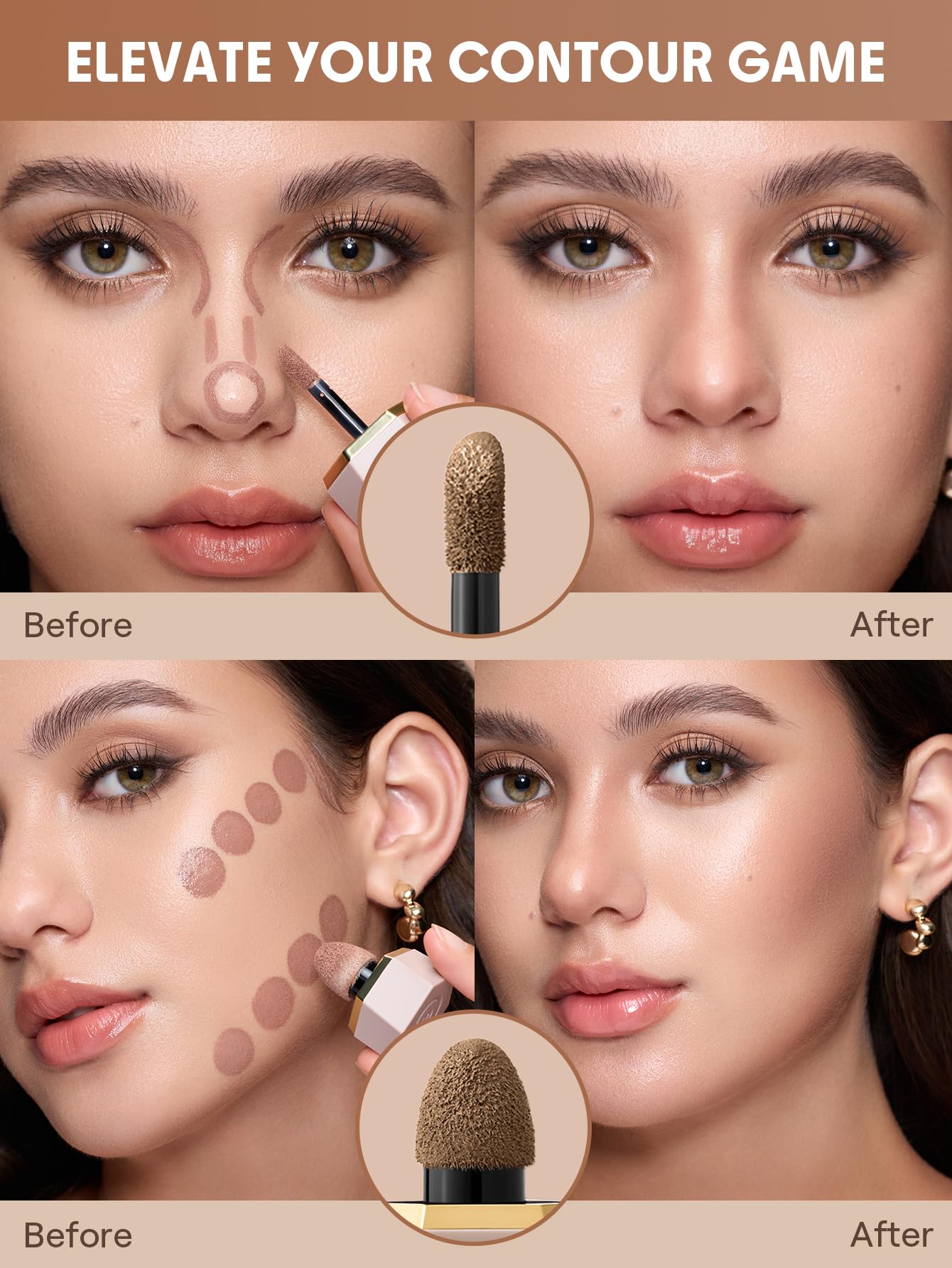 SHEGLAM precision tip detail for targeted sculpting and controlled product placement