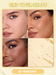 SHEGLAM pressed banana powder macro showing ultra-milled texture for precise contouring
