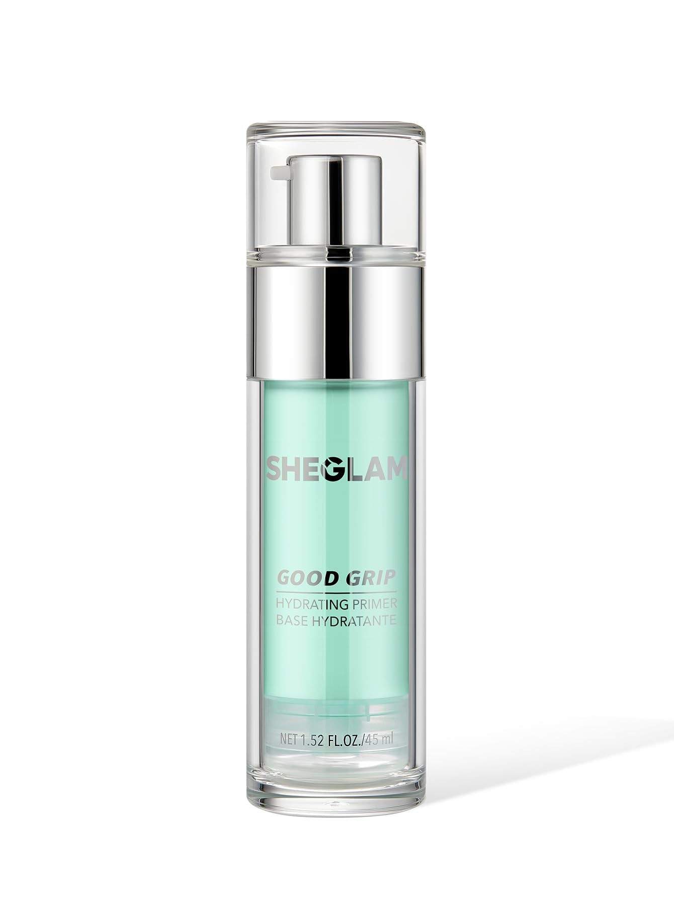 SHEGLAM primer front packaging showing product and branding benefits
