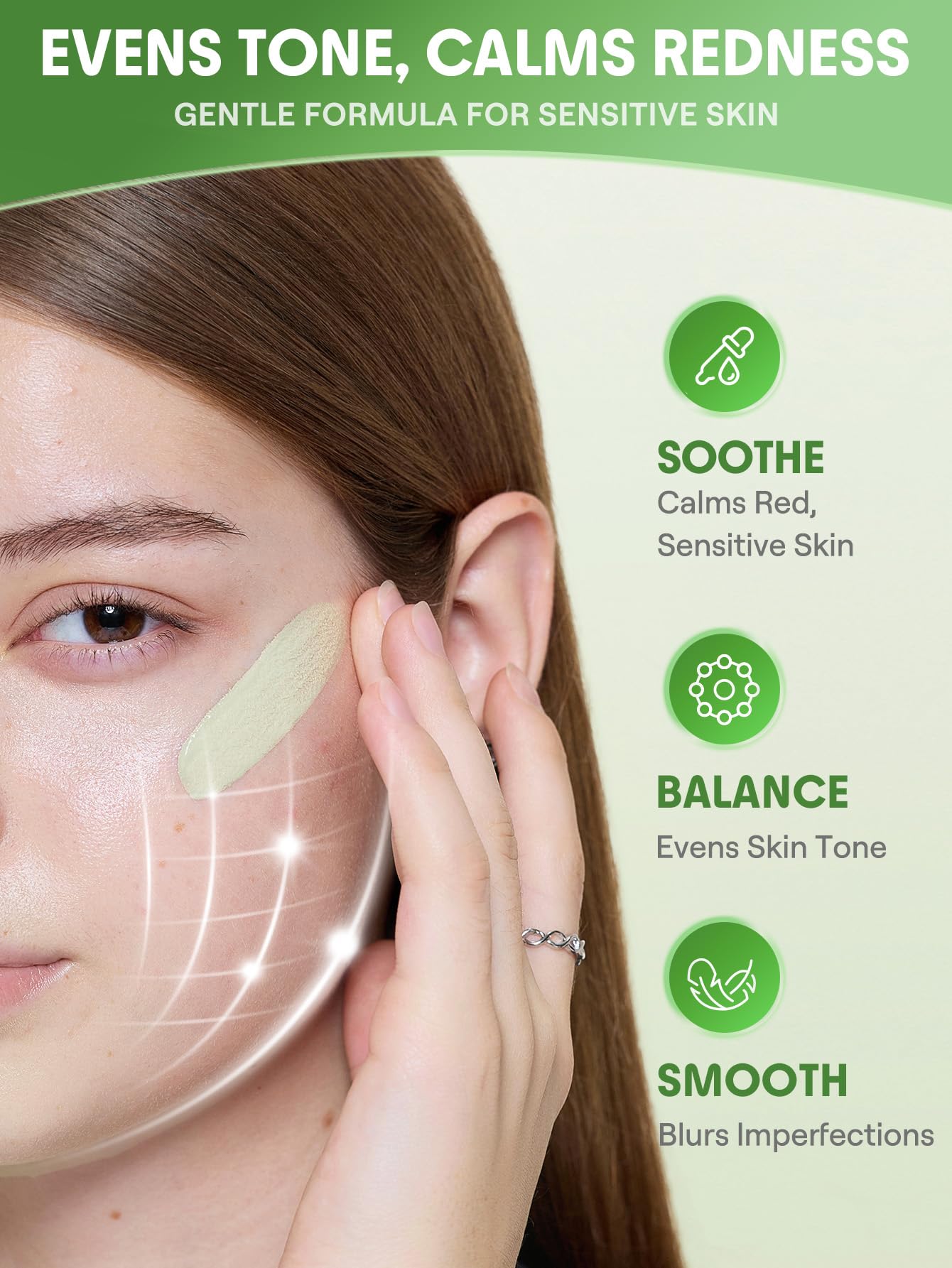 SHEGLAM primer in use application with fingers for quick prepping benefit
