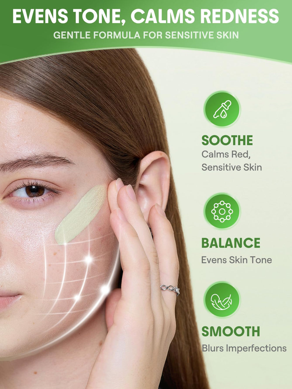 SHEGLAM primer in use application with fingers for quick prepping benefit