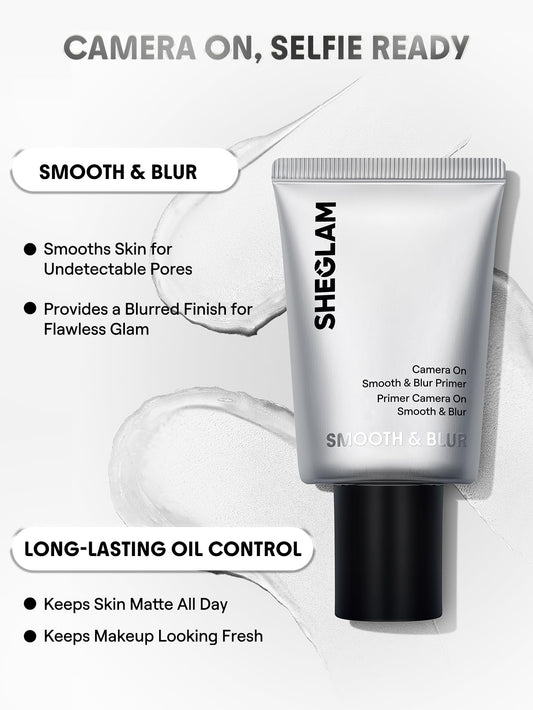 SHEGLAM pump and cap detail demonstrating hygienic dispensing benefit