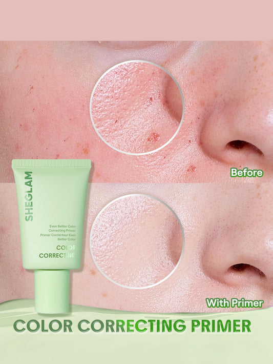 SHEGLAM primer texture close-up highlighting smooth blendable finish