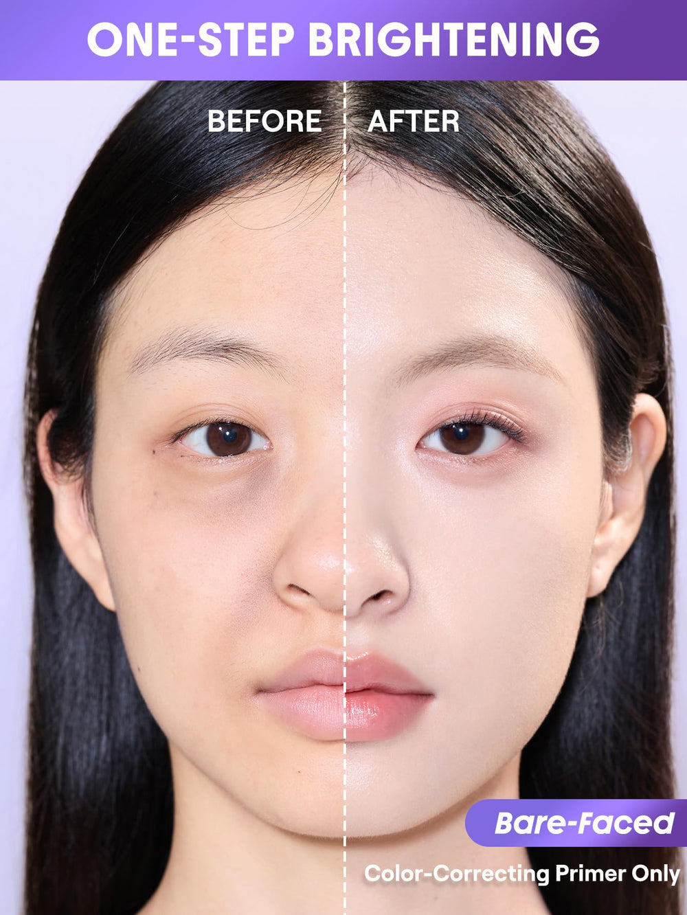SHEGLAM primer under foundation demonstrating improved makeup adhesion and finish