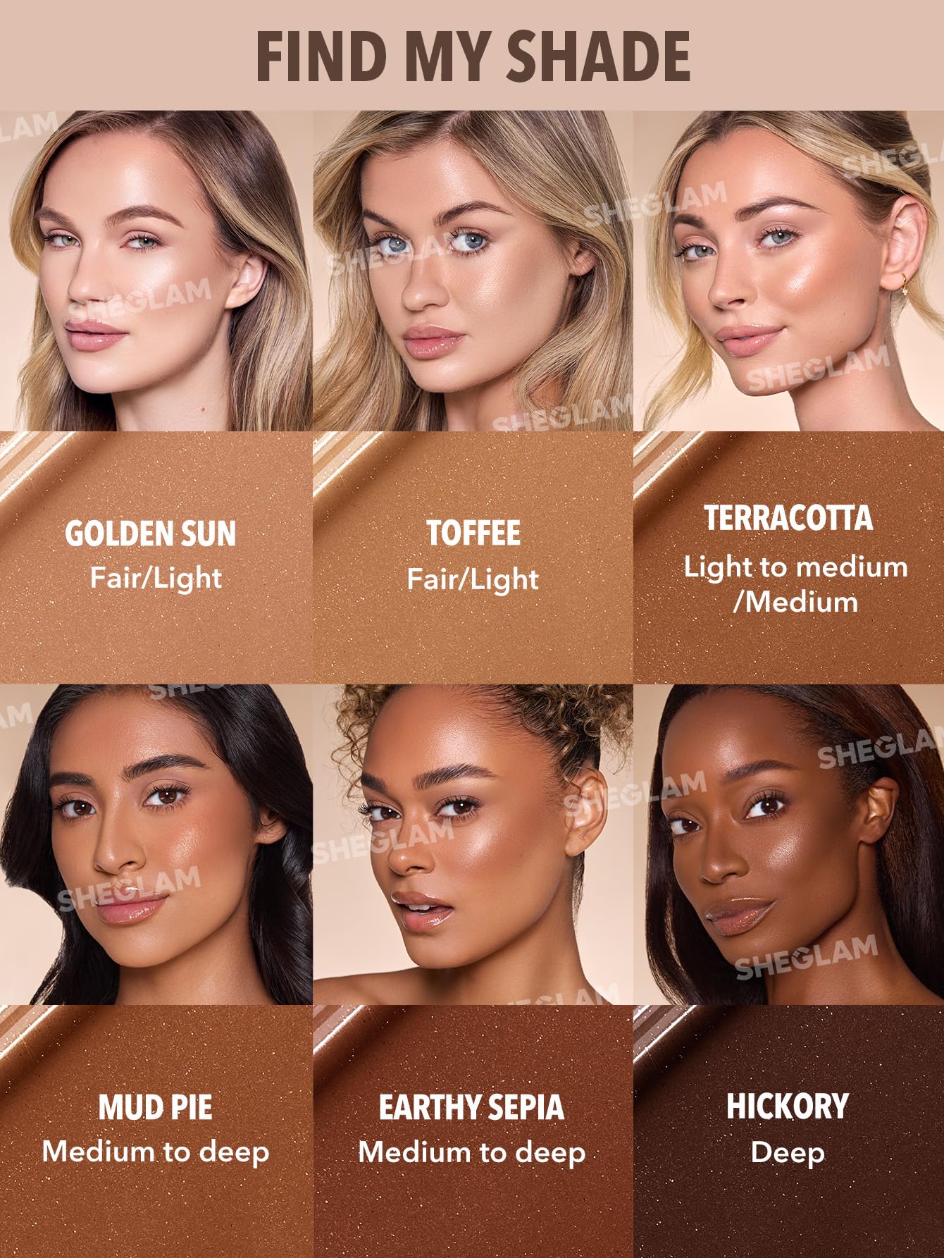 SHEGLAM product in hand size comparison illustrating travel-friendly portability