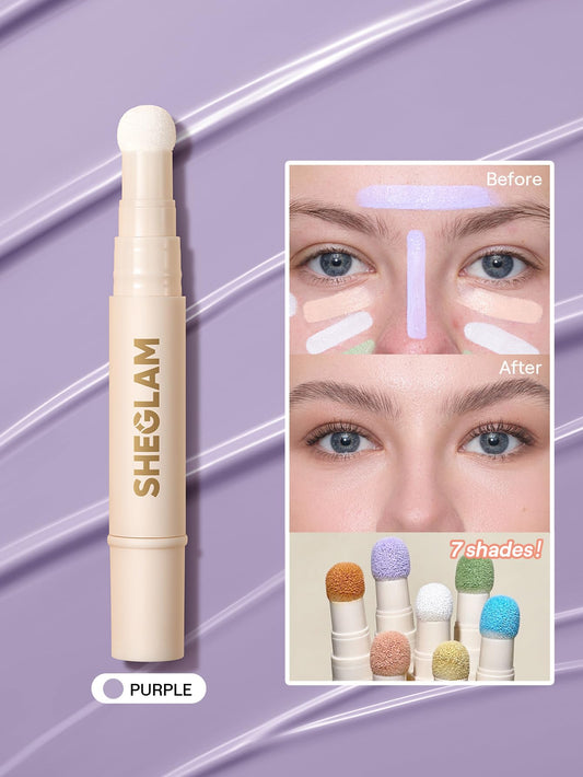 SHEGLAM applicator wand open ready to apply for precise correction