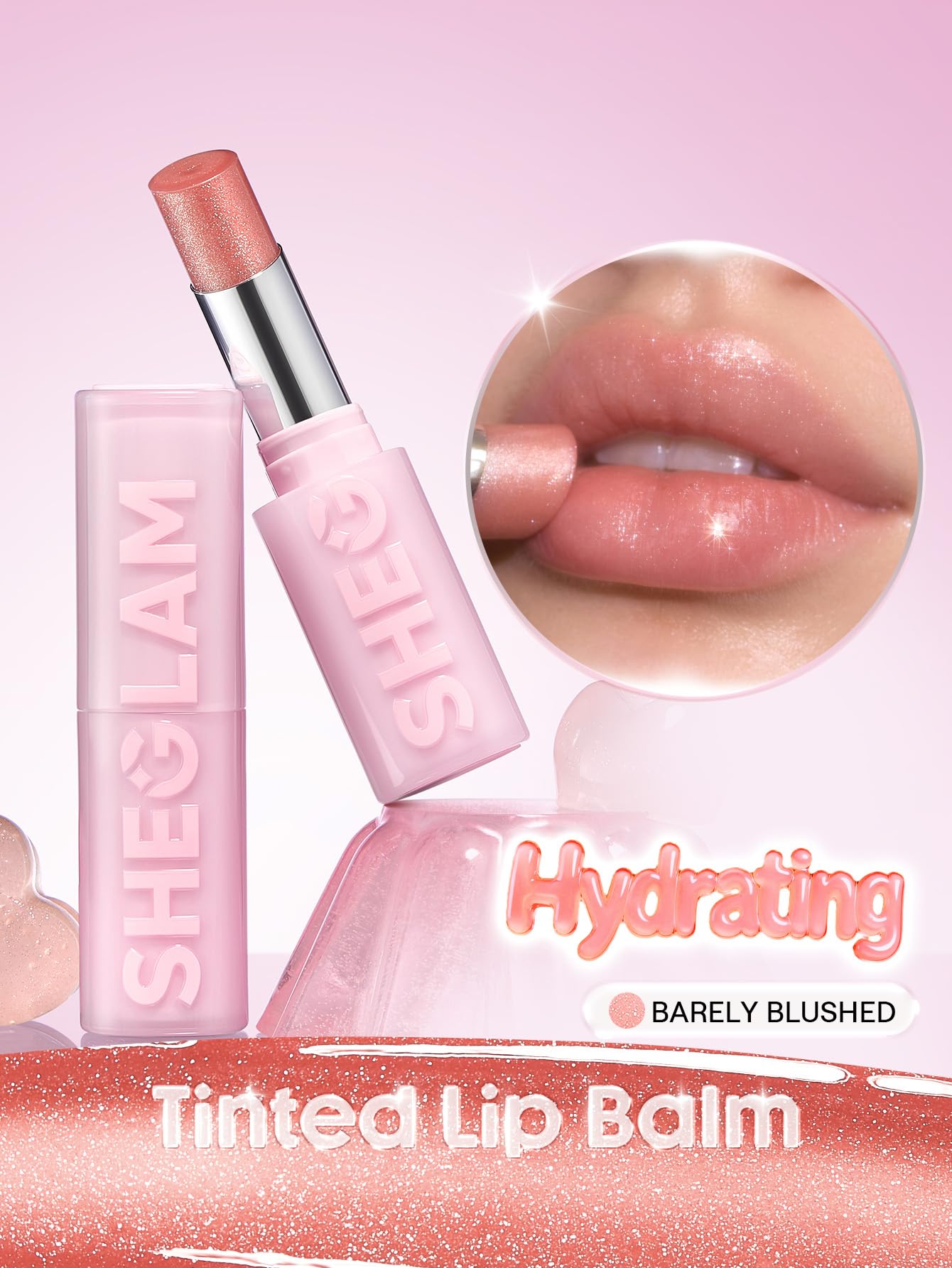 SHEGLAM close-up of oil texture highlighting silky hydration