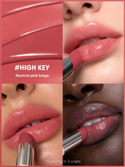 SHEGLAM on lips close-up showing luminous sheen and natural color boost