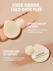 SHEGLAM arm swatches showing Sand shade coverage and blendability
