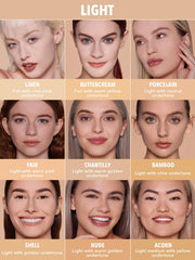 SHEGLAM powder held in hand to show compact size and travel-friendly benefit
