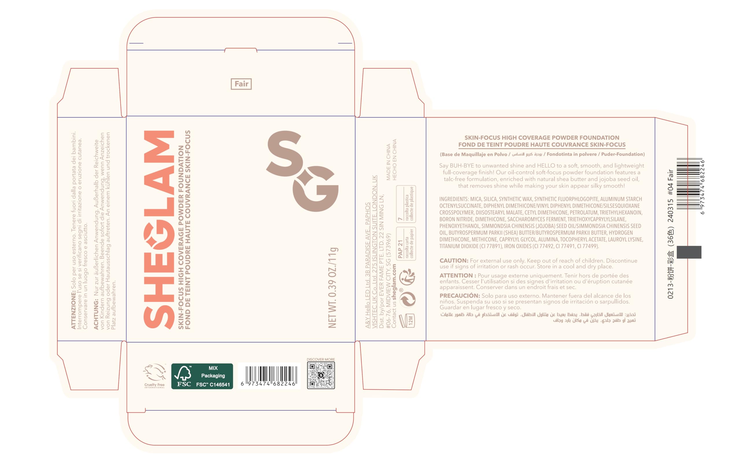 SHEGLAM compact inside a handbag showing convenience for daily carry benefit