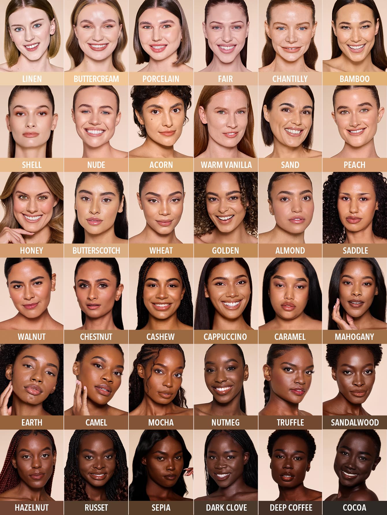 SHEGLAM label close-up highlights gentle ingredients and transparency