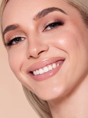 SHEGLAM applied on skin close-up showing seamless, poreless look benefit